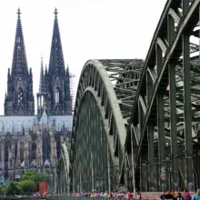 Kölner Dom und Hohenzollernbrücke in Köln
